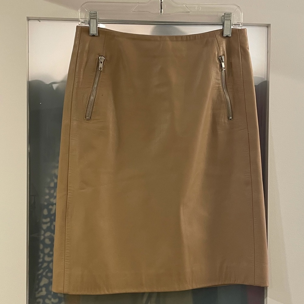 Kors Michael Kors Tan Leather skirt